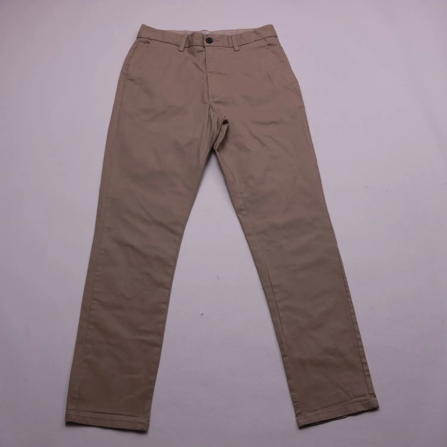 Бежевые брюки Denim Co. зауженного кроя, размер 44 (S/M)